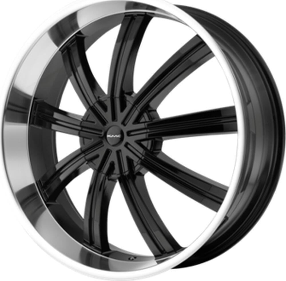 KMC KM672 9x22 6x135 ET 38 Dia 106 Black/Machined