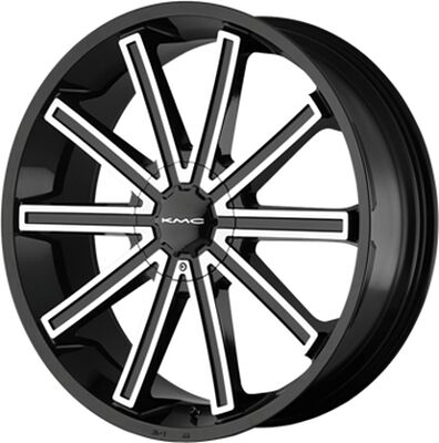 KMC KM681 8.5x20 5x112 ET 38 Dia 72.62 Black/Machined