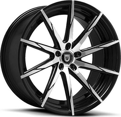 Lexani CSS15 8.5x20 5x112 ET 32 Dia 74.1 Black  Machined TIP