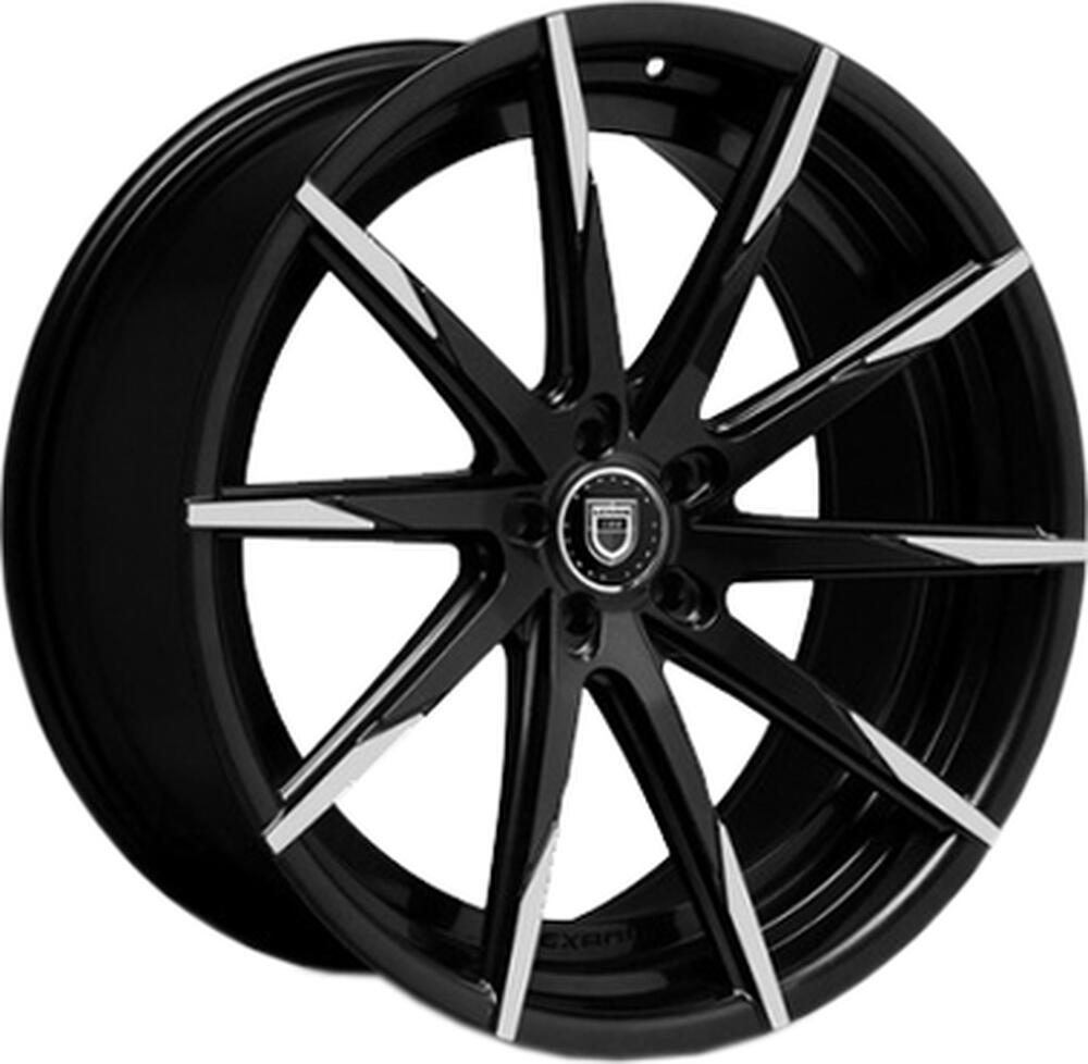 Lexani CSS15 8x20 5x112 ET 25 Dia 74 Black/Machined TIP