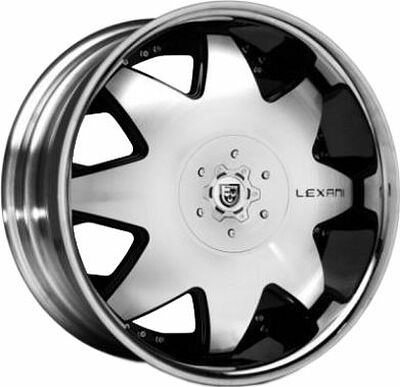 Lexani LX2 9x20 6x139.7 ET 20 Dia 106 Black/Machined/Chrome Lip