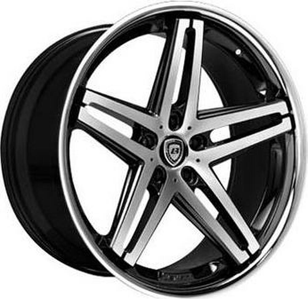 Lexani R5 8.5x20 5x112 ET 35 Dia 74 Silver/Machined
