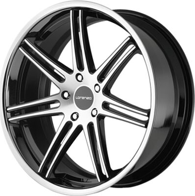Lorenzo WL198 9x20 5x130 ET 38 Dia 71 Black/Machined