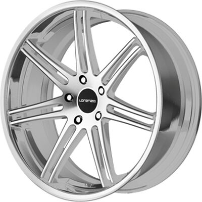 Lorenzo WL198 9x22 5x120 ET 38 Dia 74.1 Silver/Machined