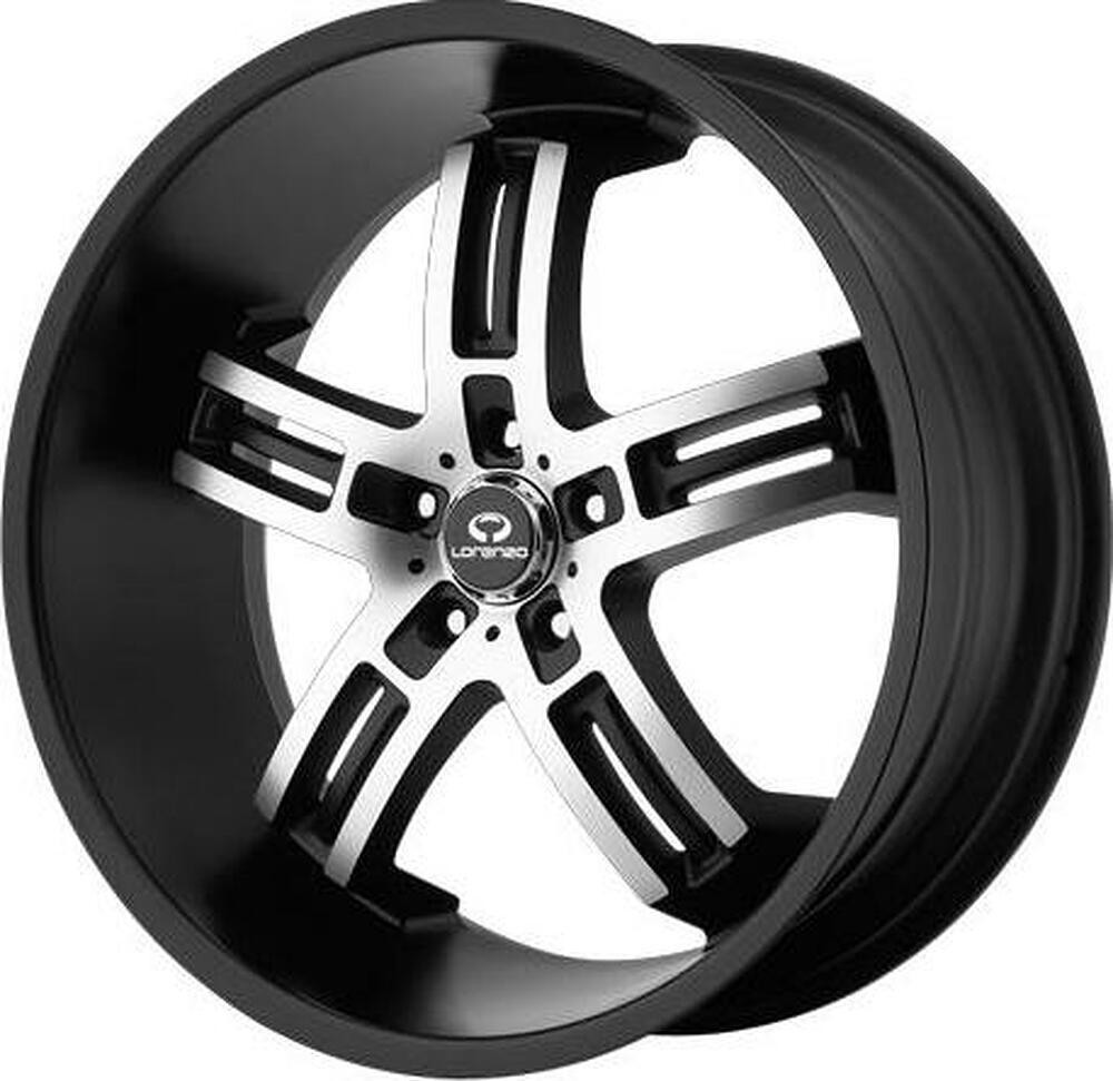 Lorenzo WL26 8x20 5x120 ET 35 Dia 74 Black/Machined
