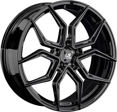 LS Forged LS FG27 8.5x20 5x108 ET 40 Dia 63.3 BK
