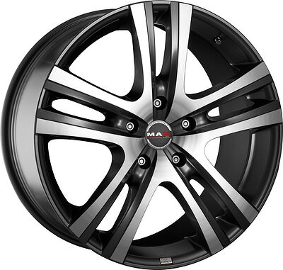 Mak Aria 8x18 5x112 ET 42 Dia 76 Gun Metal Mirror Face