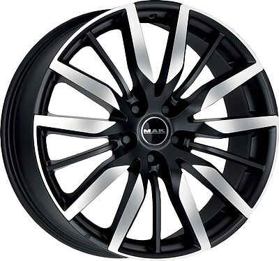 Mak Barbury 7.5x19 5x114.3 ET 40 Dia 60.1 Black Mirror