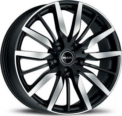Mak Barbury 8x19 5x112 ET 38 Dia 66.6 Ice Black