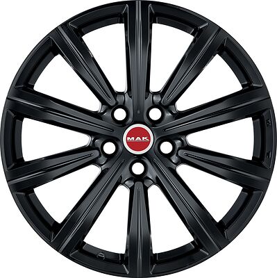 Mak Birmingham 8x19 5x108 ET 45 Dia 63.4 Gloss Black