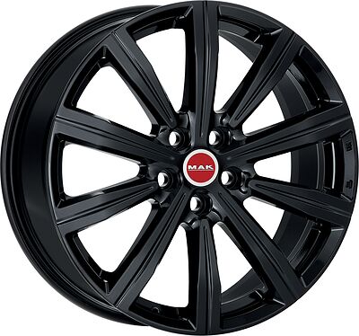 Mak Birmingham 8x19 5x108 ET 45 Dia 63.4 Gloss Black