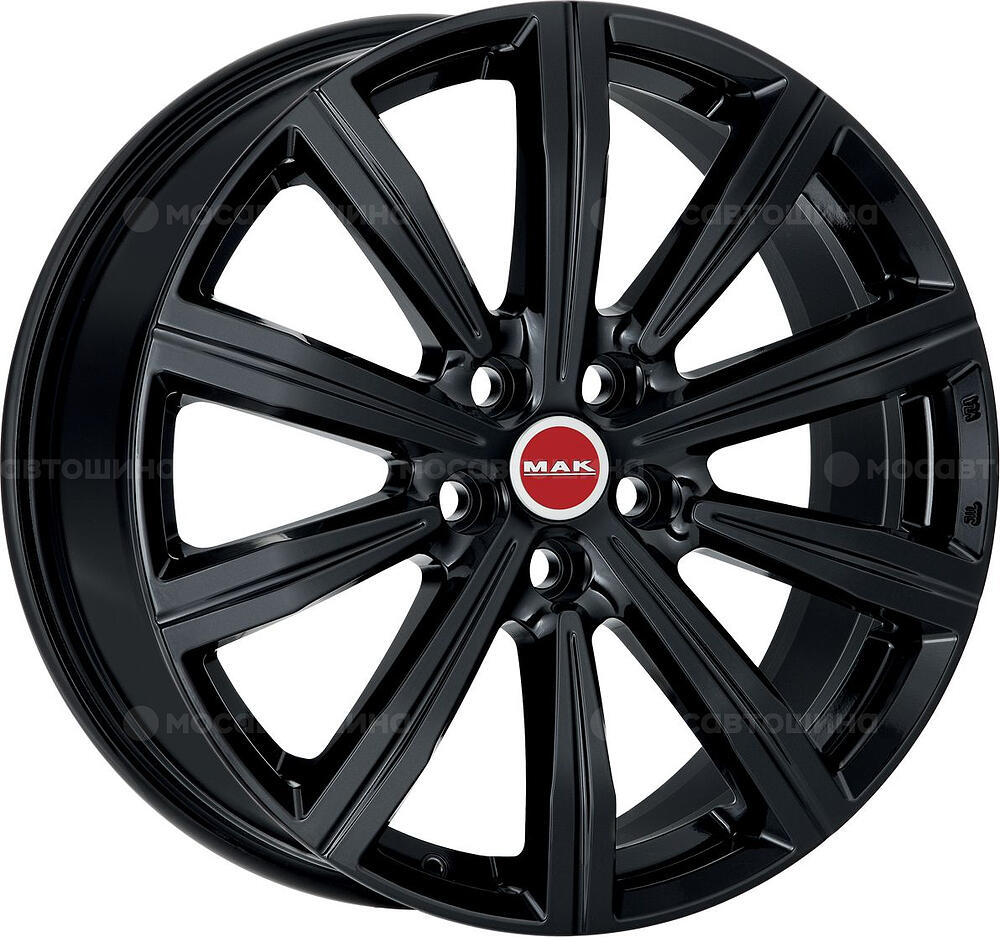 Mak Birmingham 9.5x22 5x112 ET 31 Dia 66.45 Gloss Black