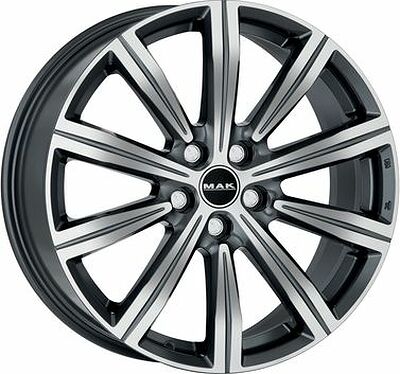 Mak Birmingham 8.5x20 5x112 ET 52 Dia 66.6 Gunmetal Mirror Face
