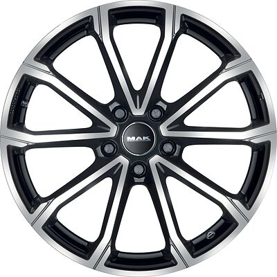 Mak DaVinci 7x18 5x108 ET 47.5 Dia 63.4 Black Mirror