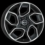 Mak Express 3 6.5x16 5x160 ET 60 Dia 65.1 Black Mirror Mak Express 3 6.5x16 5x160 ET 60 Dia 65.1 Black Mirror