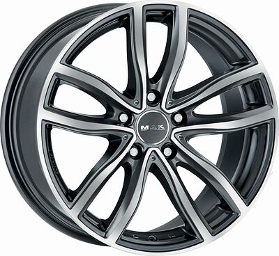 Mak Fahr 7.5x17 5x112 ET 52 Dia 66.6 Gunmetal Mirror Face