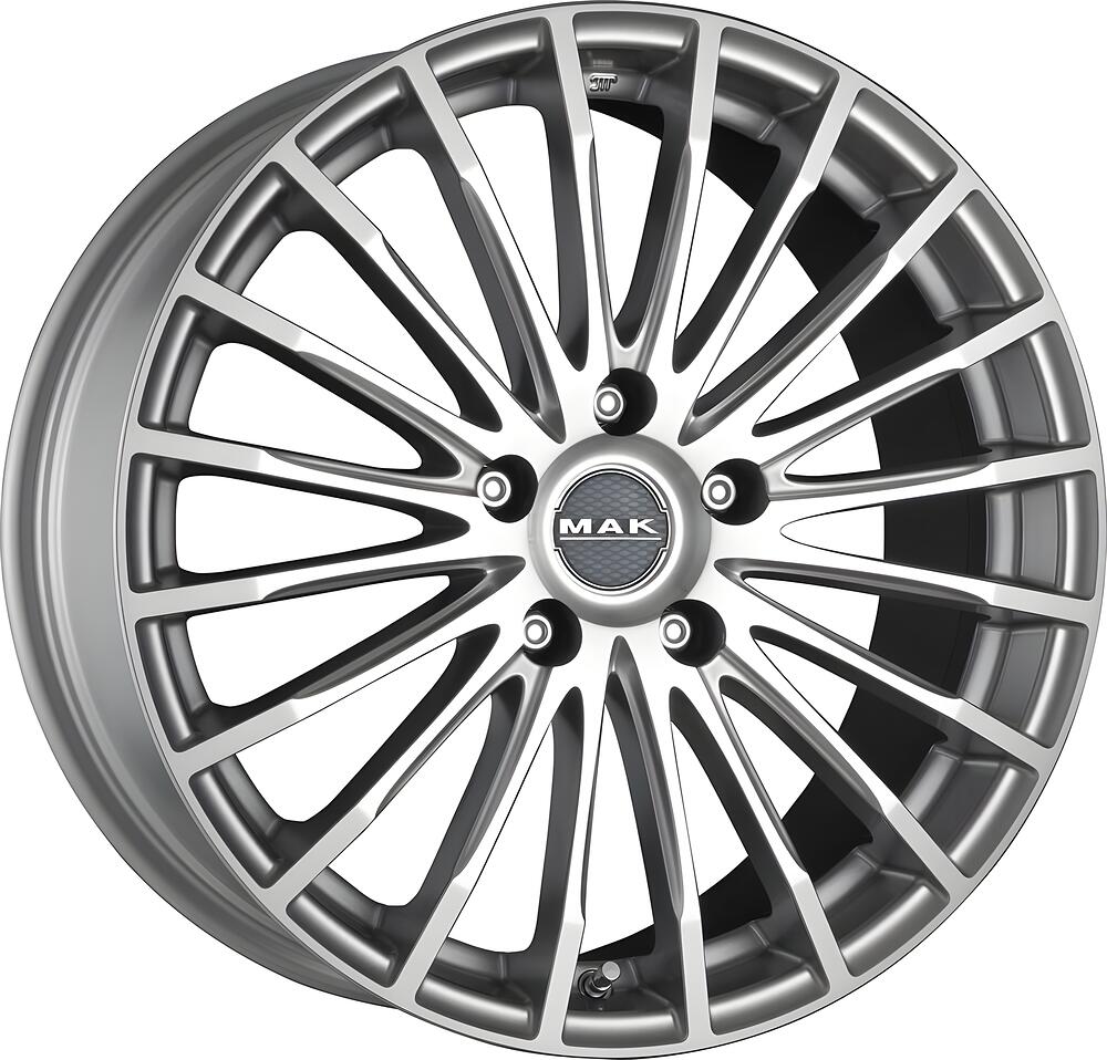 Mak Fatale 7x17 4x100 ET 38 Dia 72 silver