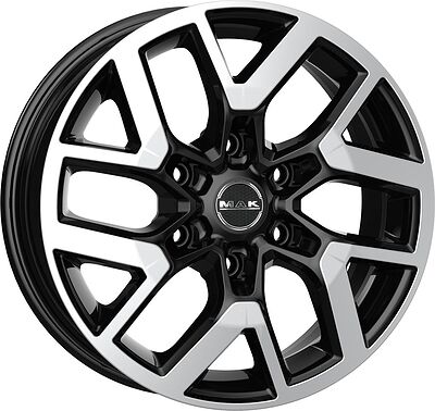 Mak Gravel 7.5x18 6x120 ET 47 Dia 74.5 Black Mirror