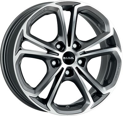 Mak Hessen 7x17 5x120 ET 41 Dia 67.1 Gunmetal Mirror Face