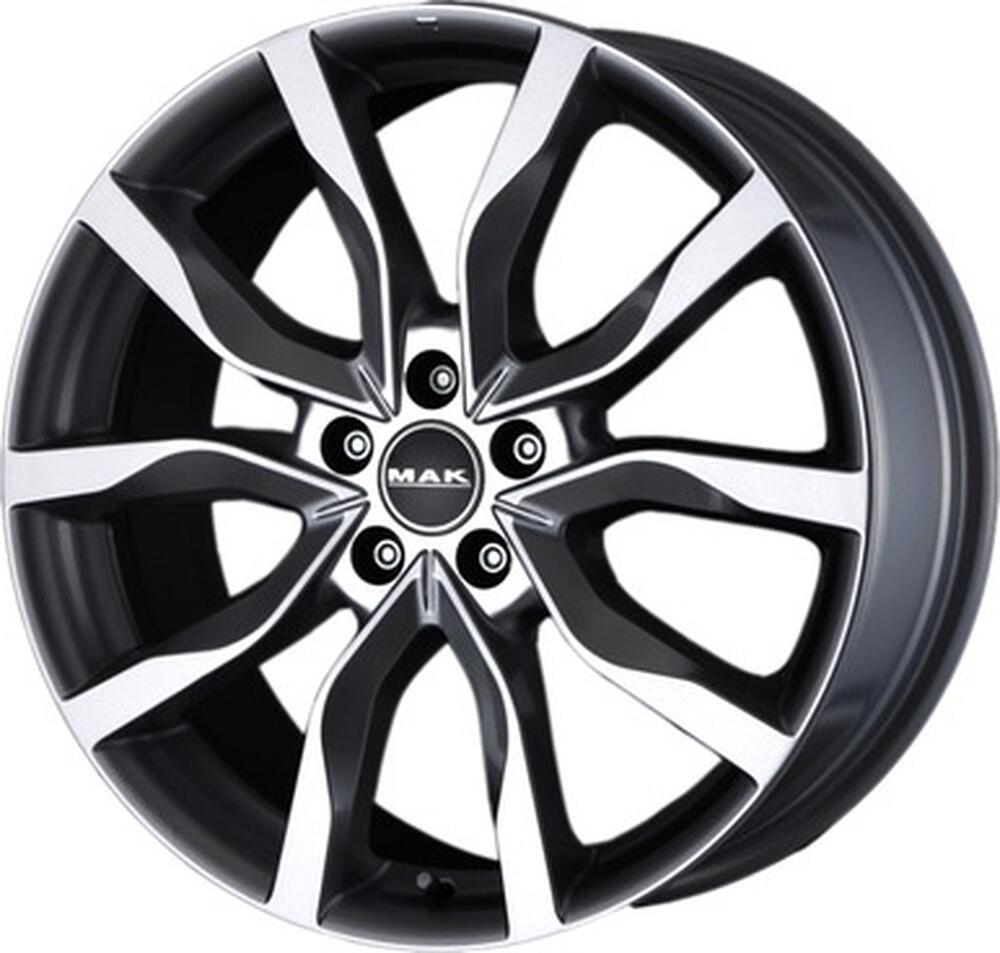 Mak Highlands 7x17 5x112 ET 42 Dia 76 Gun Metallic - Mirror Face