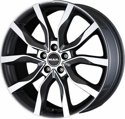 Mak Highlands 7x17 5x108 ET 45 Dia 63.4 Gunmetal Mirror Face