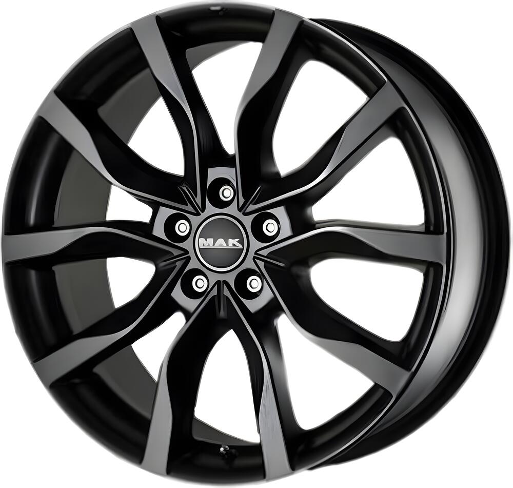 Mak Highlands 8x17 5x108 ET 45 Dia 72 Matt Black
