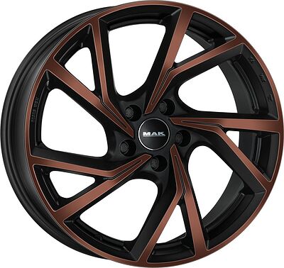 Mak Kassel 8x18 5x108 ET 45 Dia 72 Black and Bronze