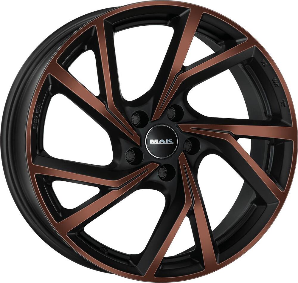 Mak Kassel 7x17 5x114.3 ET 45 Dia 76 Black and Bronze