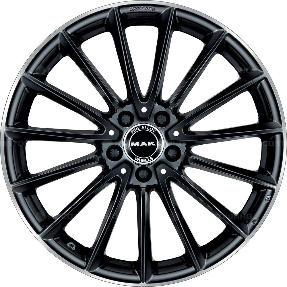 Mak Komet 9x18 5x112 ET 42 Dia 66.6 Gloss Black