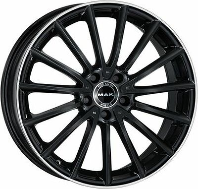 Mak Komet 8x19 5x112 ET 48 Dia 66.6 Gloss Black Mirror Ring