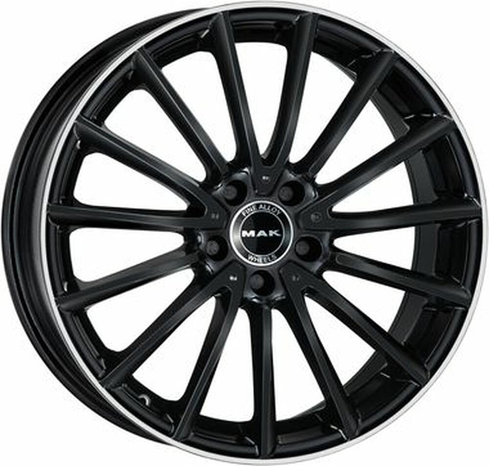 Mak Komet 8x19 5x112 ET 33 Dia 66.6 Gloss Black Mirror Ring