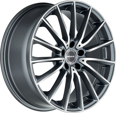 Mak Komet 9x19 5x112 ET 50 Dia 66.6 Gunmetal Mirror Face