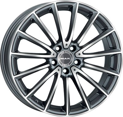 Mak Komet 9x19 5x112 ET 50 Dia 66.6 Gunmetal Mirror Face