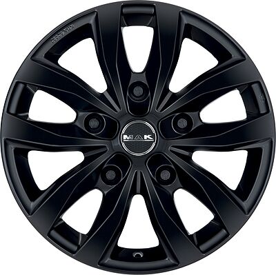 Mak Load 5 3 6.5x15 5x160 ET 58 Dia 65.1 Gloss Black