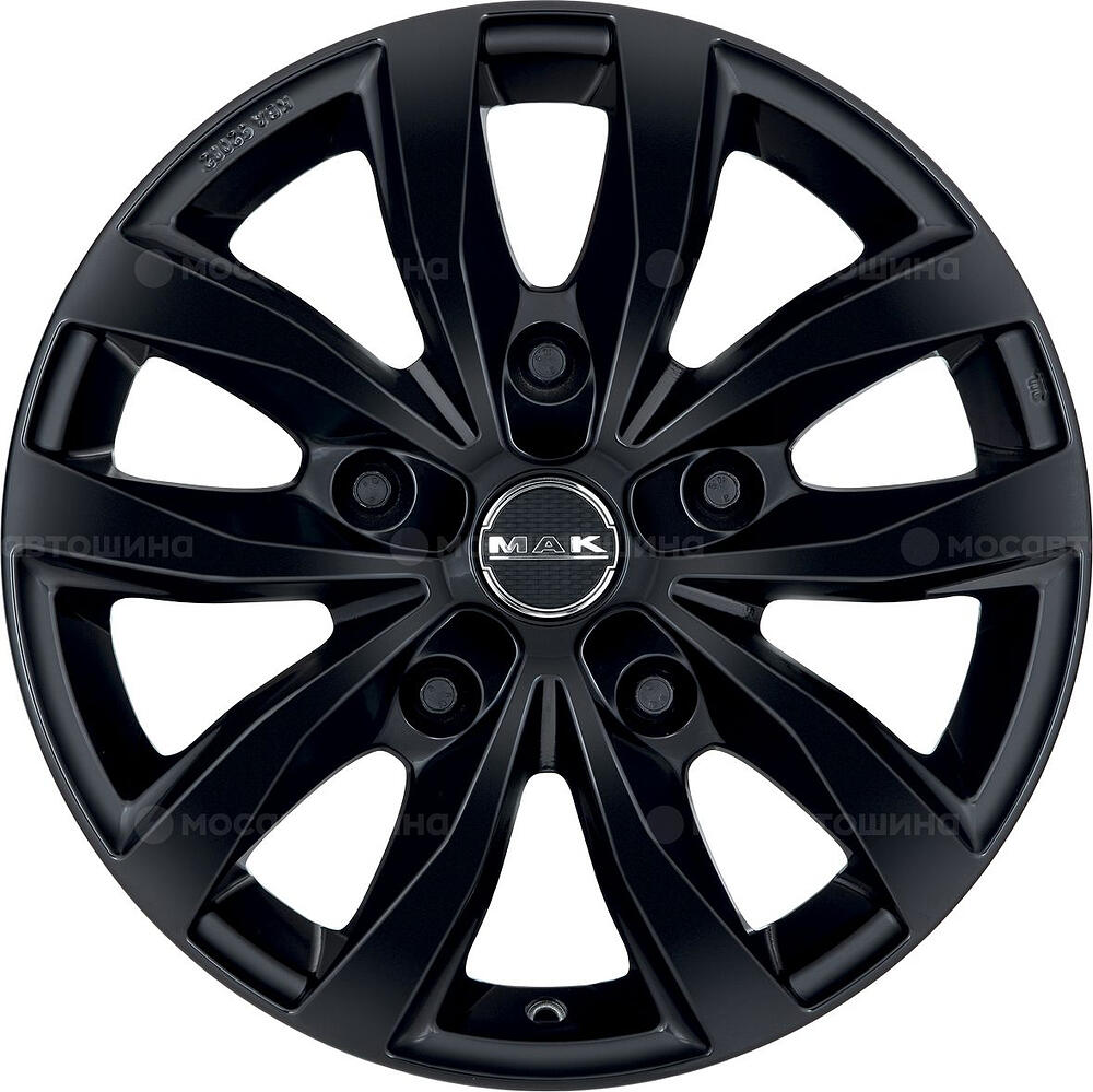 Mak Load 5 3 7x17 5x160 ET 55 Dia 65.1 Gloss Black