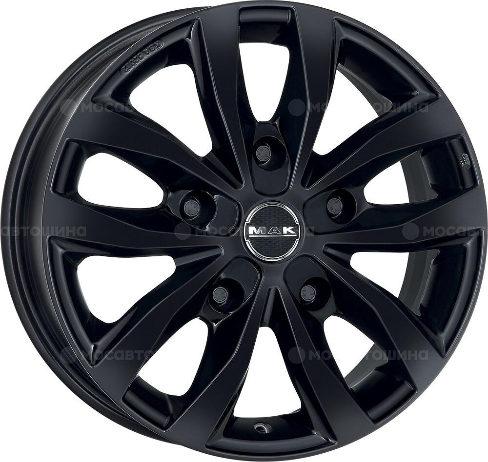 Mak Load 5 3 7x17 5x160 ET 55 Dia 65.1 Gloss Black