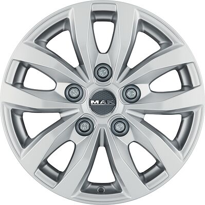 Mak Load 5 3 7x17 5x160 ET 55 Dia 65.1 silver