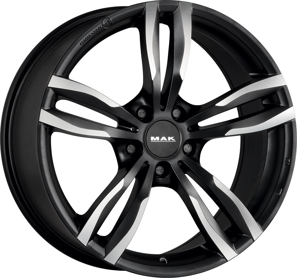 Mak Luft 8x18 5x112 ET 30 Dia 66.6 Ice Black