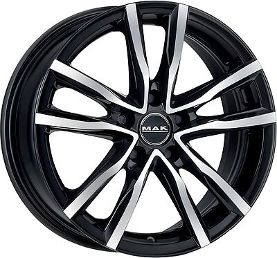 Mak Milano 7x17 5x100 ET 46 Dia 72 Black Mirror