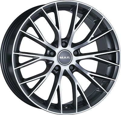 Mak Munchen 8.5x19 5x112 ET 35 Dia 76 Gun Metal Mirror Face
