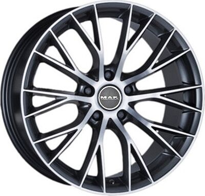 Mak Munchen 7x16 5x112 ET 35 Dia 76 Gun Metallic Mirror Face