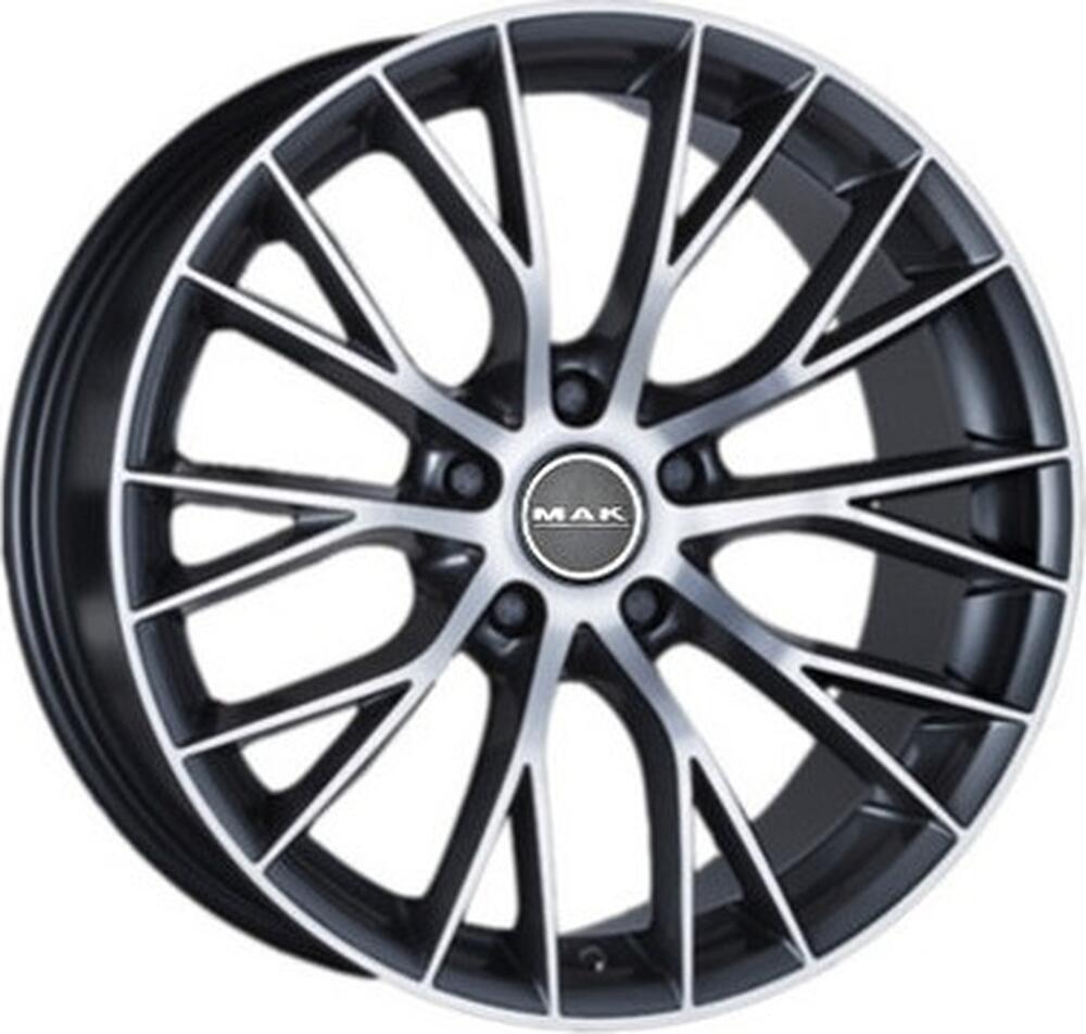 Mak Munchen 8x17 5x112 ET 35 Dia 76 Gun Metallic Mirror Face