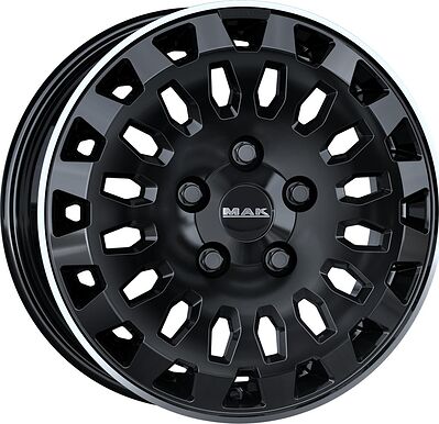 Mak Overland 7x17 5x108 ET 46 Dia 65.1 Black Mirror