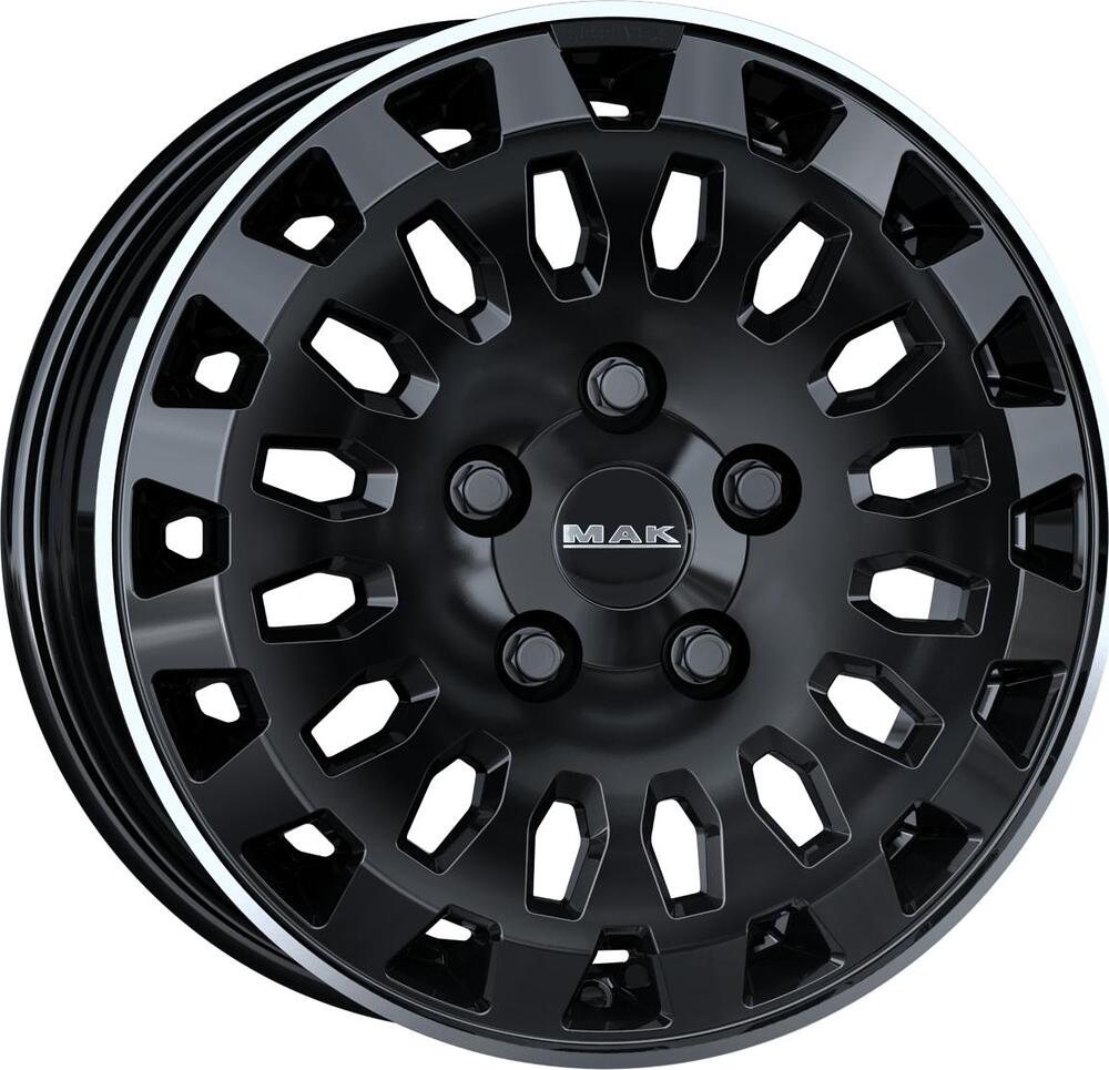Mak Overland 7x17 5x114.3 ET 45 Dia 66.1 Black Mirror