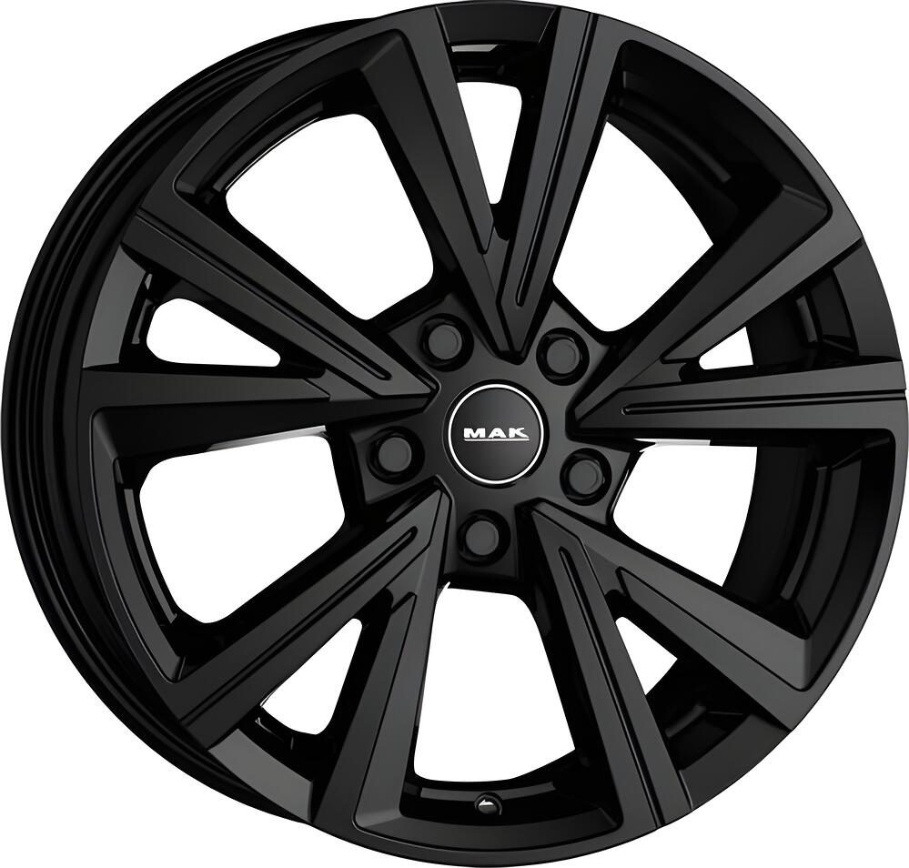 Mak Qvarz 7x17 5x108 ET 42 Dia 72 Gloss Black