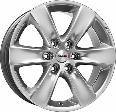 Mak Sierra 8x18 6x114.3 ET 30 Dia 76 HYPER SILVER
