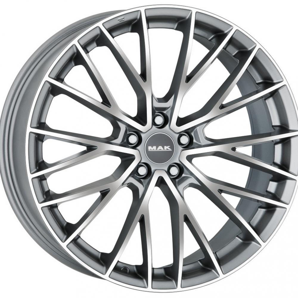 Mak Speciale-D 9.5x20 5x112 ET 45 Dia 66.6 Graphite Mirror Face