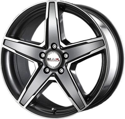 Mak Stern 8.5x19 5x112 ET 35 Dia 66.6 Gun Metallic - Mirror Face