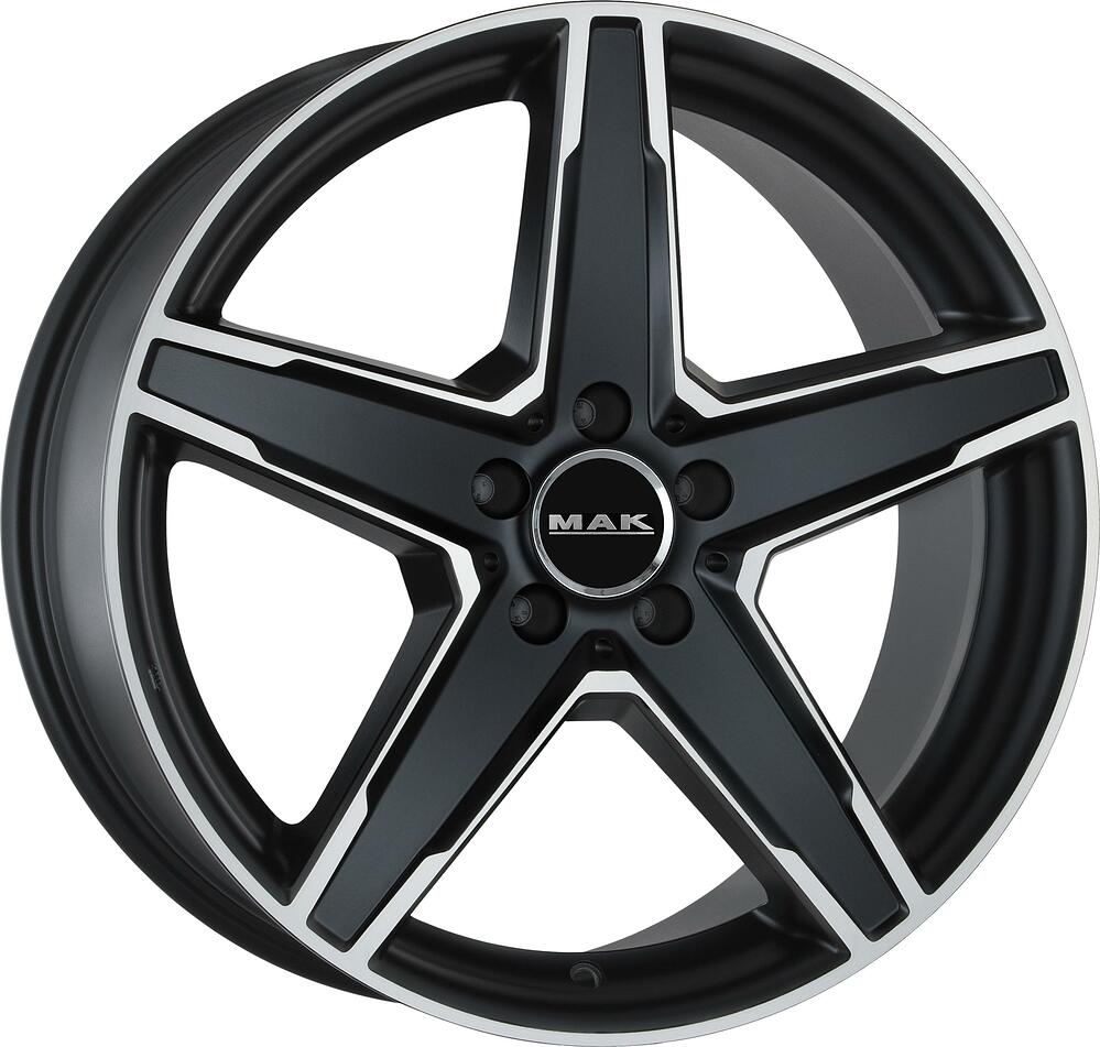 Mak Stern 7x16 5x112 ET 45 Dia 66.6 Ice Black