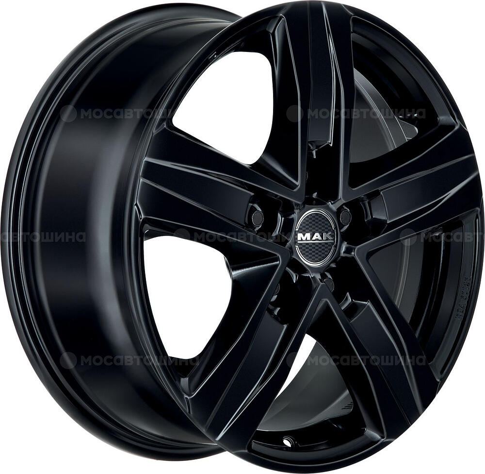 Mak Stone 5 7x17 5x112 ET 55 Dia 66.6 Gloss Black